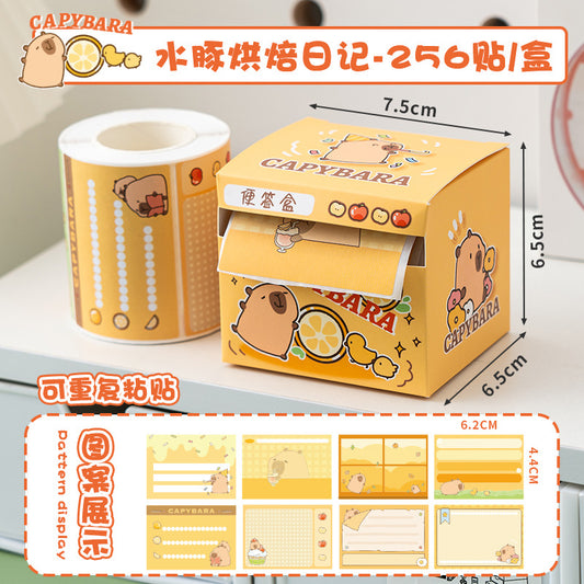 [256 STICKERS] Capybara Sticker Roll - DISCOUNTED