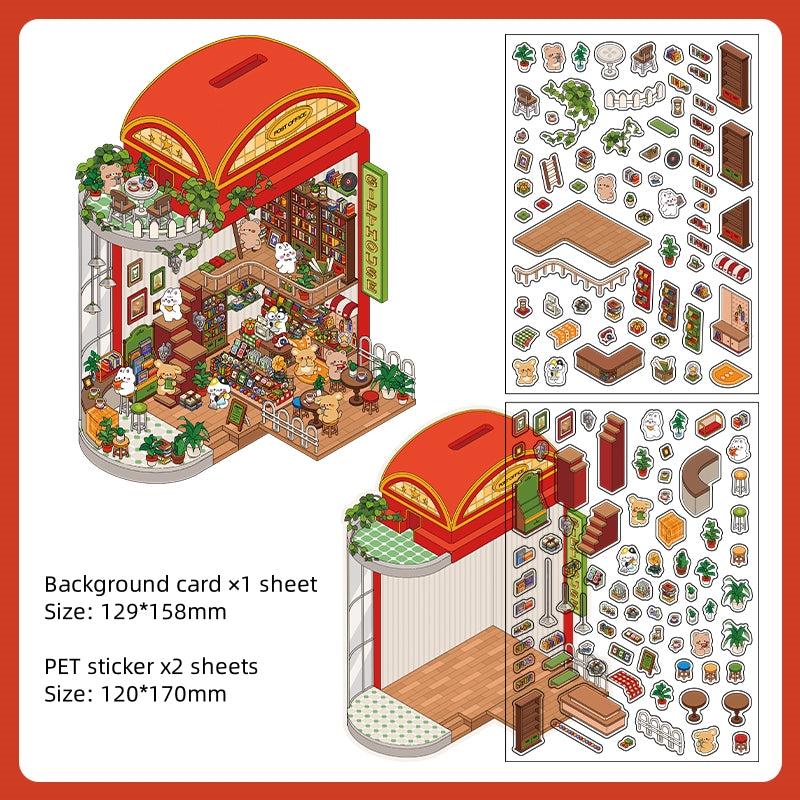 [1 SET] Cute Sticker Scene