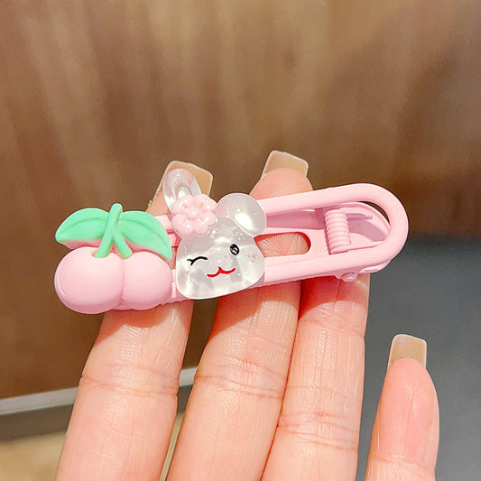 [1 PIECE] Cute Bunny and Cherry Hair Clip