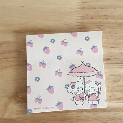 [1 PIECE] Cute Kitten and Friends Sticky Notepad