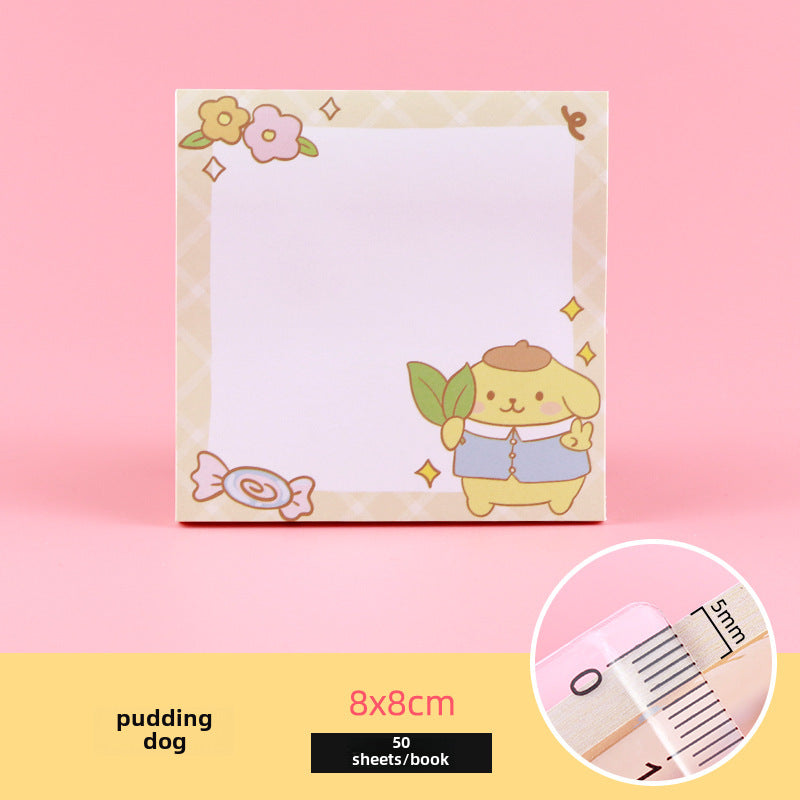 [1 PIECE] Cute Characters Sticky Notepad