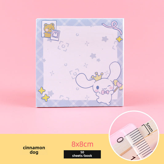 [1 PIECE] Cute Characters Sticky Notepad