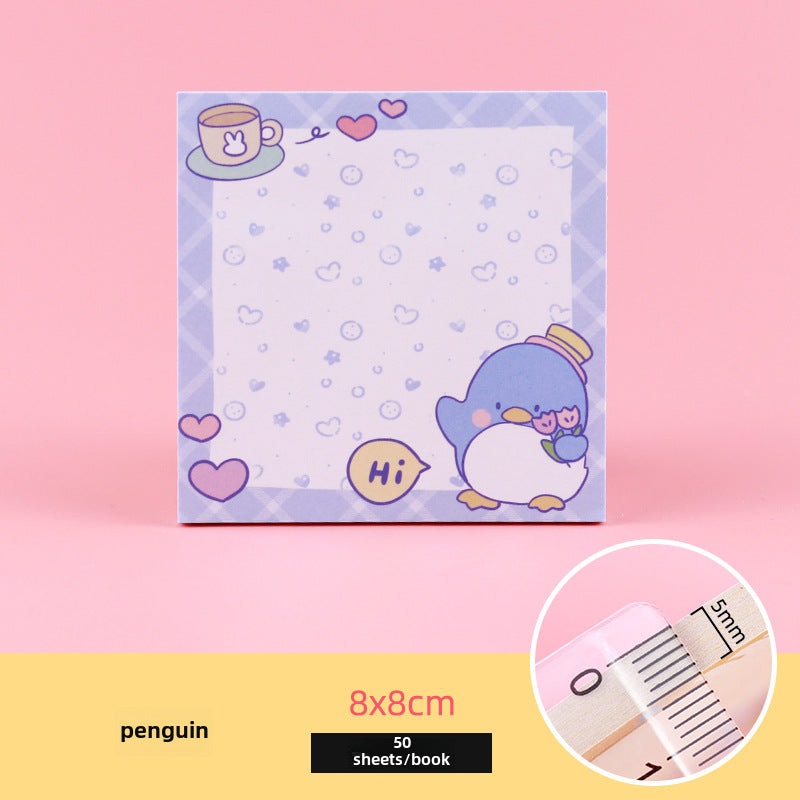 [1 PIECE] Cute Characters Sticky Notepad