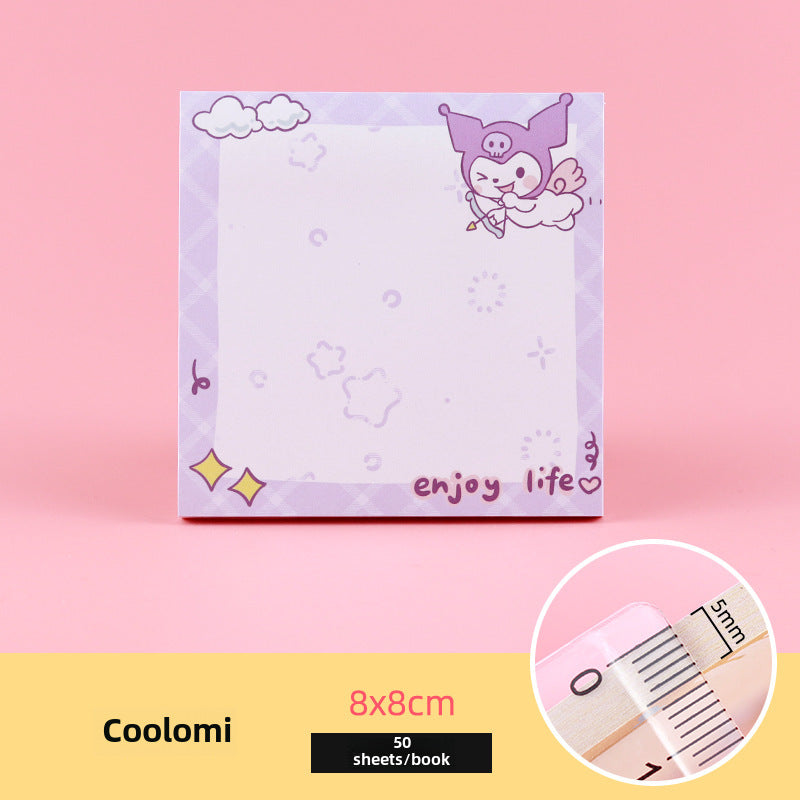 [1 PIECE] Cute Characters Sticky Notepad