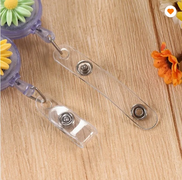 [1 PIECE] Daisy Retractable ID Lanyard Clip