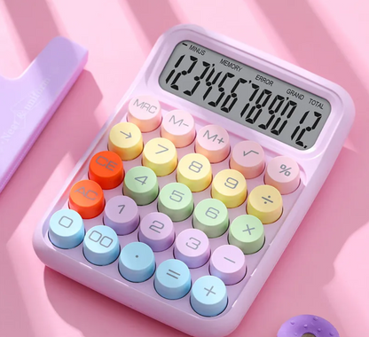 [1 PIECE] Colorful Big Key Desktop Calculator