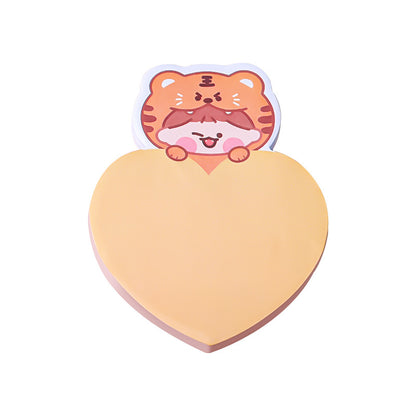 [1 PIECE] Cute Animal Heart Sticky Notes