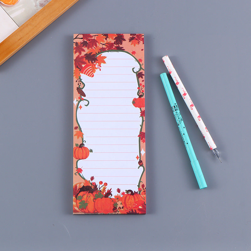 [1 PIECE] Seasonal Lined Notepad with Magnet Backing (60 sheets)