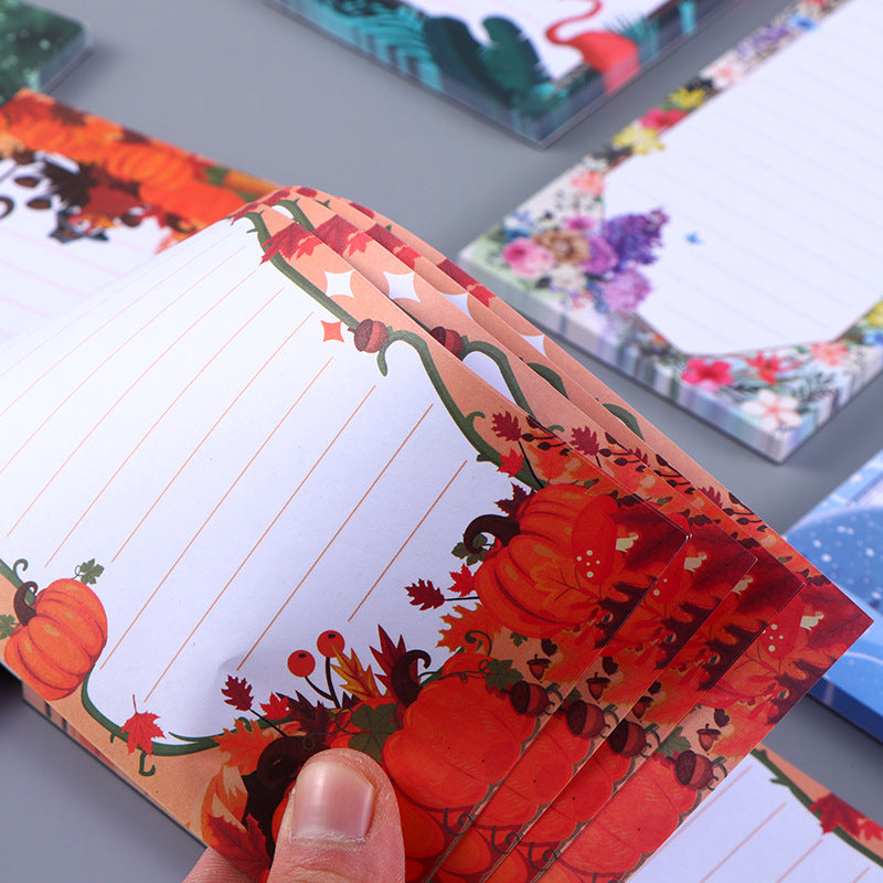 [1 PIECE] Seasonal Lined Notepad with Magnet Backing (60 sheets)
