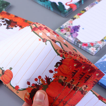 [1 PIECE] Seasonal Lined Notepad with Magnet Backing (60 sheets)