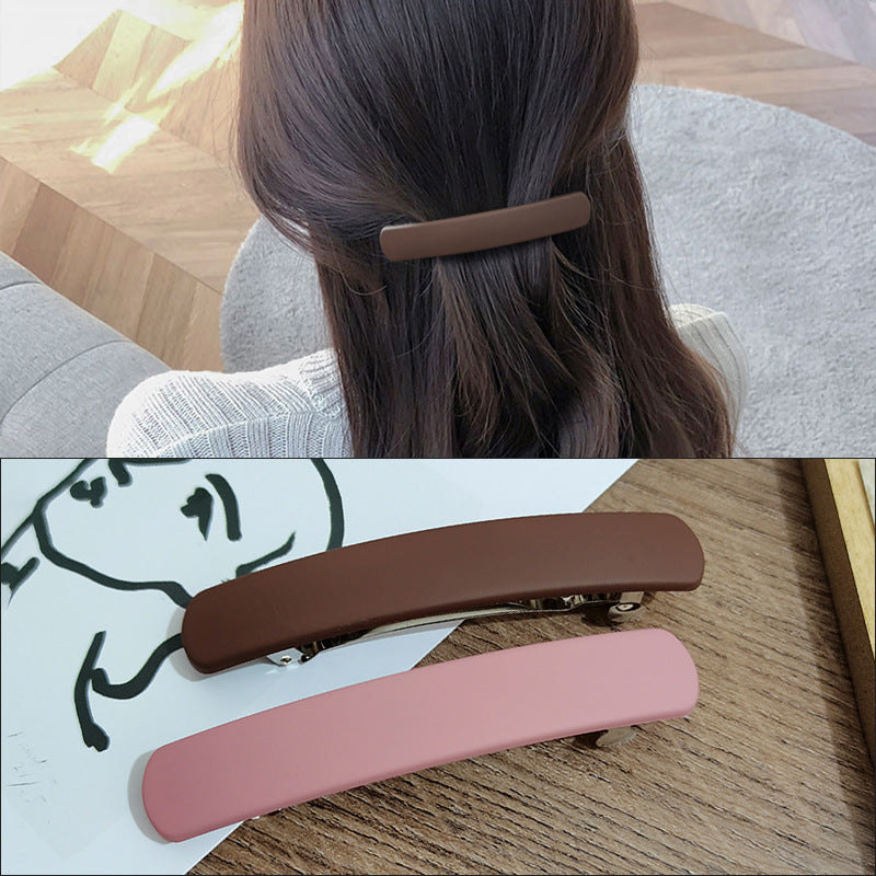 [1 PIECE] Shiny Finish Simple Hair Clip