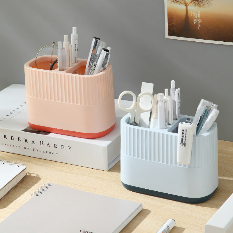 [1 PIECE] Cute Ridged Oval Desktop Pen/Pencil Holder