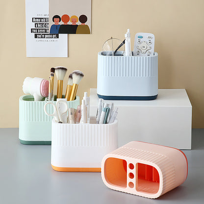 [1 PIECE] Cute Ridged Oval Desktop Pen/Pencil Holder