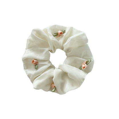 [1 PIECE] Silky Scrunchie with Roses