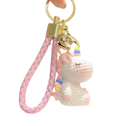 [1 PIECE] Cute Sitting Pegasus Keychain with Bell and Strap