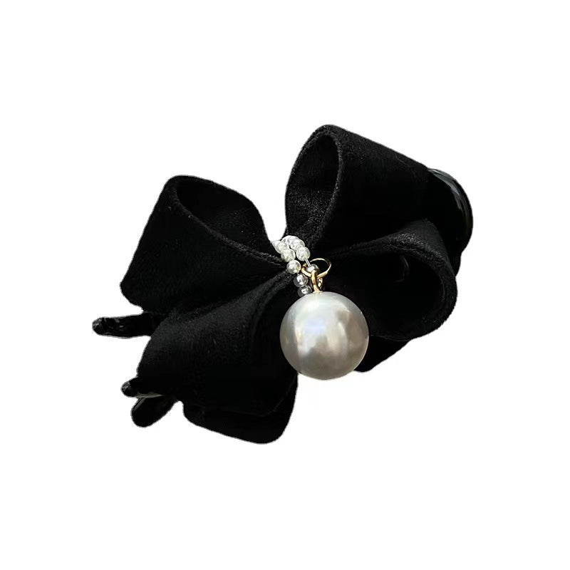 [1 PIECE] Elegant Bows and Faux Pearls Hair Claw