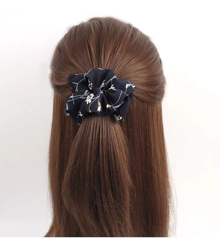 [1 PIECE] Silky Flower Print Scrunchie