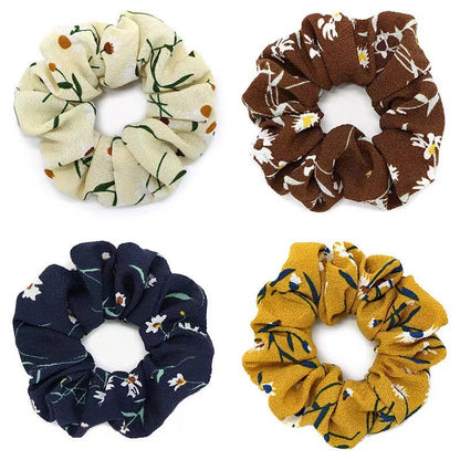 [1 PIECE] Silky Flower Print Scrunchie