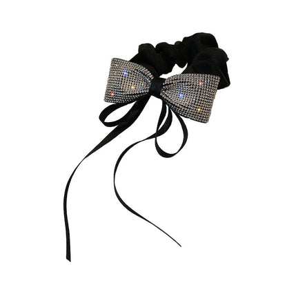 [1 PIECE] Rhinestone Bow Hair Tie