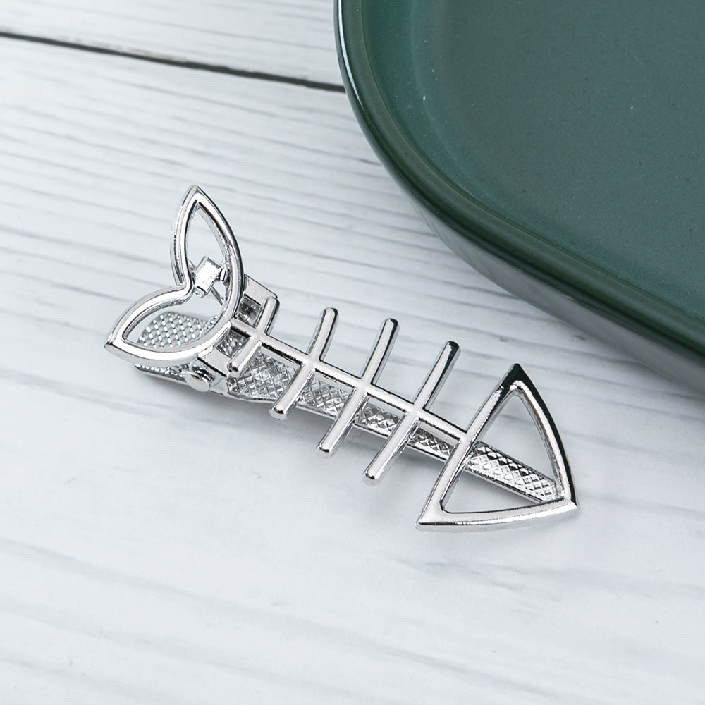 [1 PIECE] Fishbones Metal Hair Clip