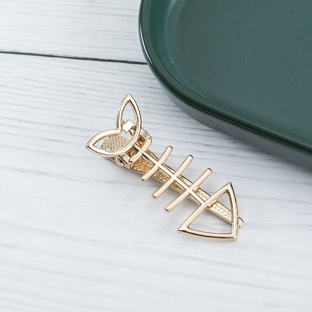 [1 PIECE] Fishbones Metal Hair Clip