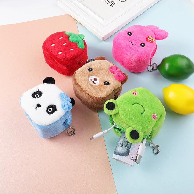 [1 PIECE] Velvety Soft Padded Animal Coin Purse – Allie Reese Cute Things