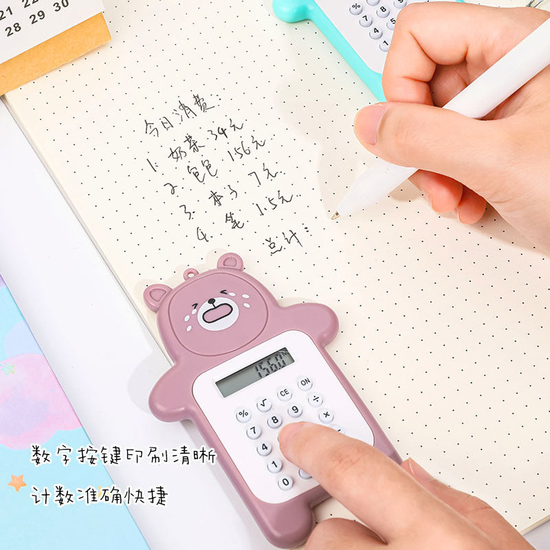 [1 PIECE] Beary Cute Compact Calculator