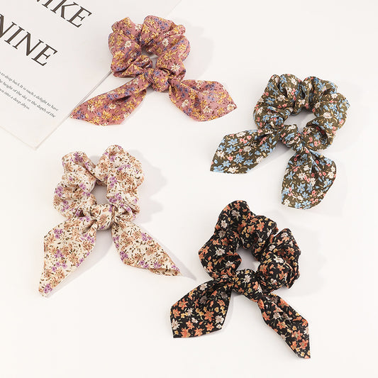 [1 PIECE] Chiffon Floral Knotted Hair Tie