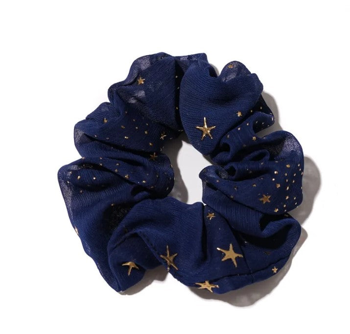 [1 PIECE] Gold Stars Scrunchie