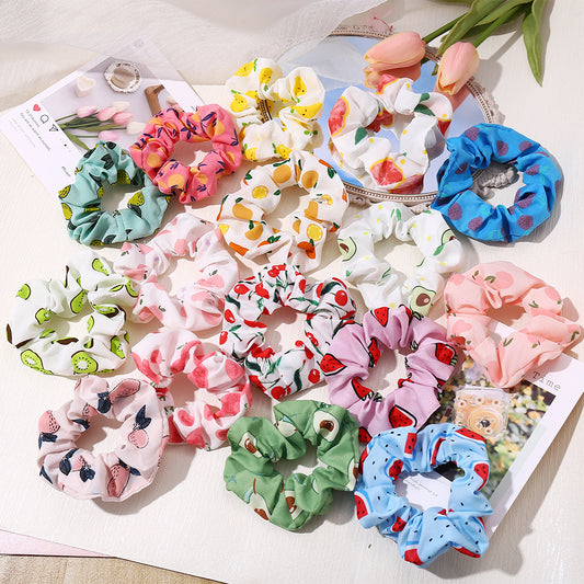 [SURPRISE SET - 6 PIECES] Cute Fruit Scrunchies SURPRISE SET