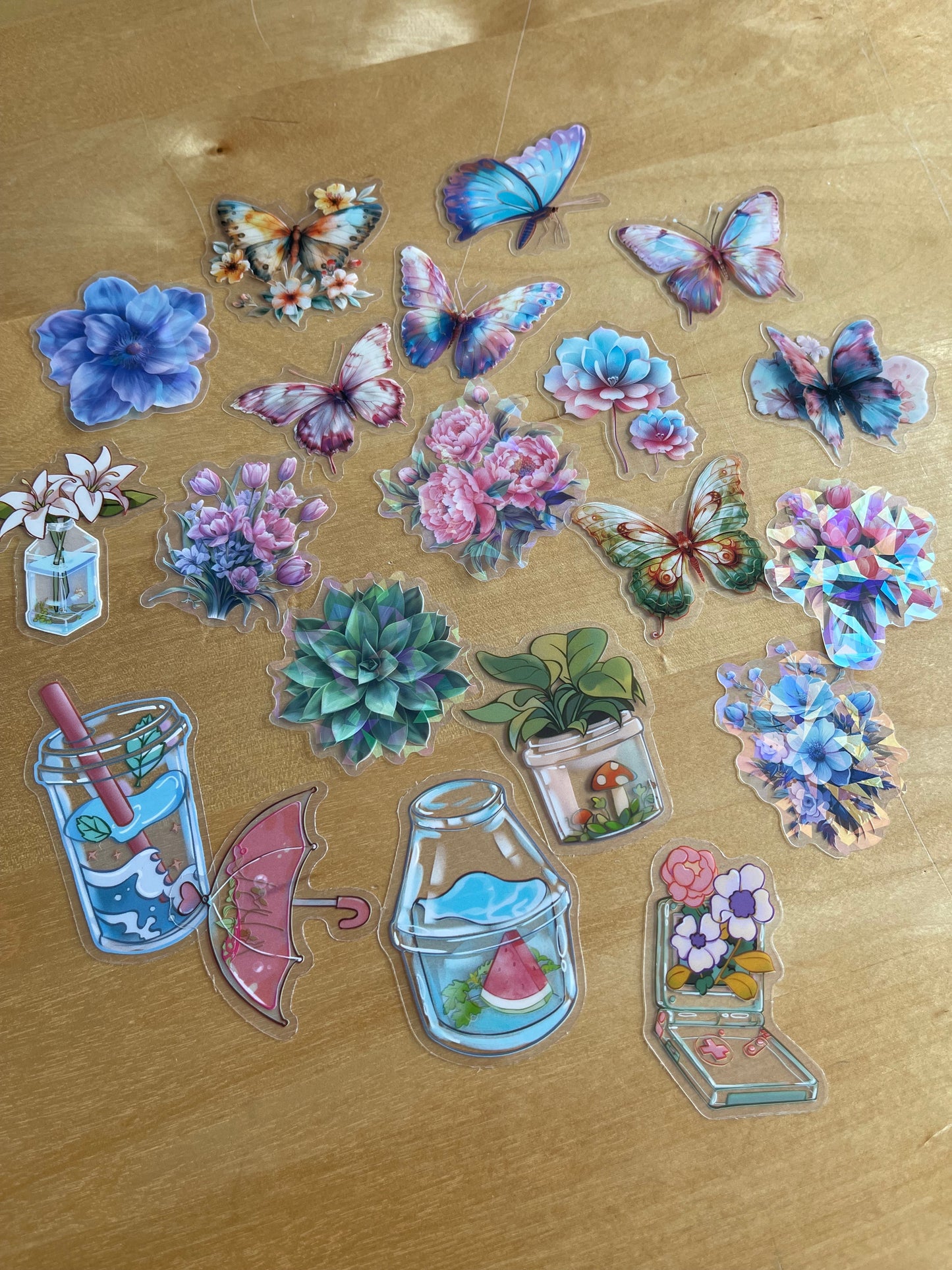 [5 PIECES] Semi-Transparent Sticker Surprise Set
