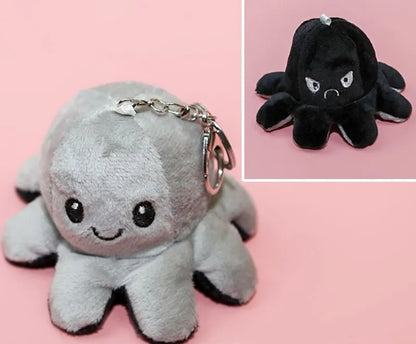 [1 PIECE] Reversible Octopus Plush Keychain