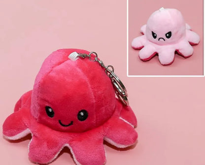 [1 PIECE] Reversible Octopus Plush Keychain