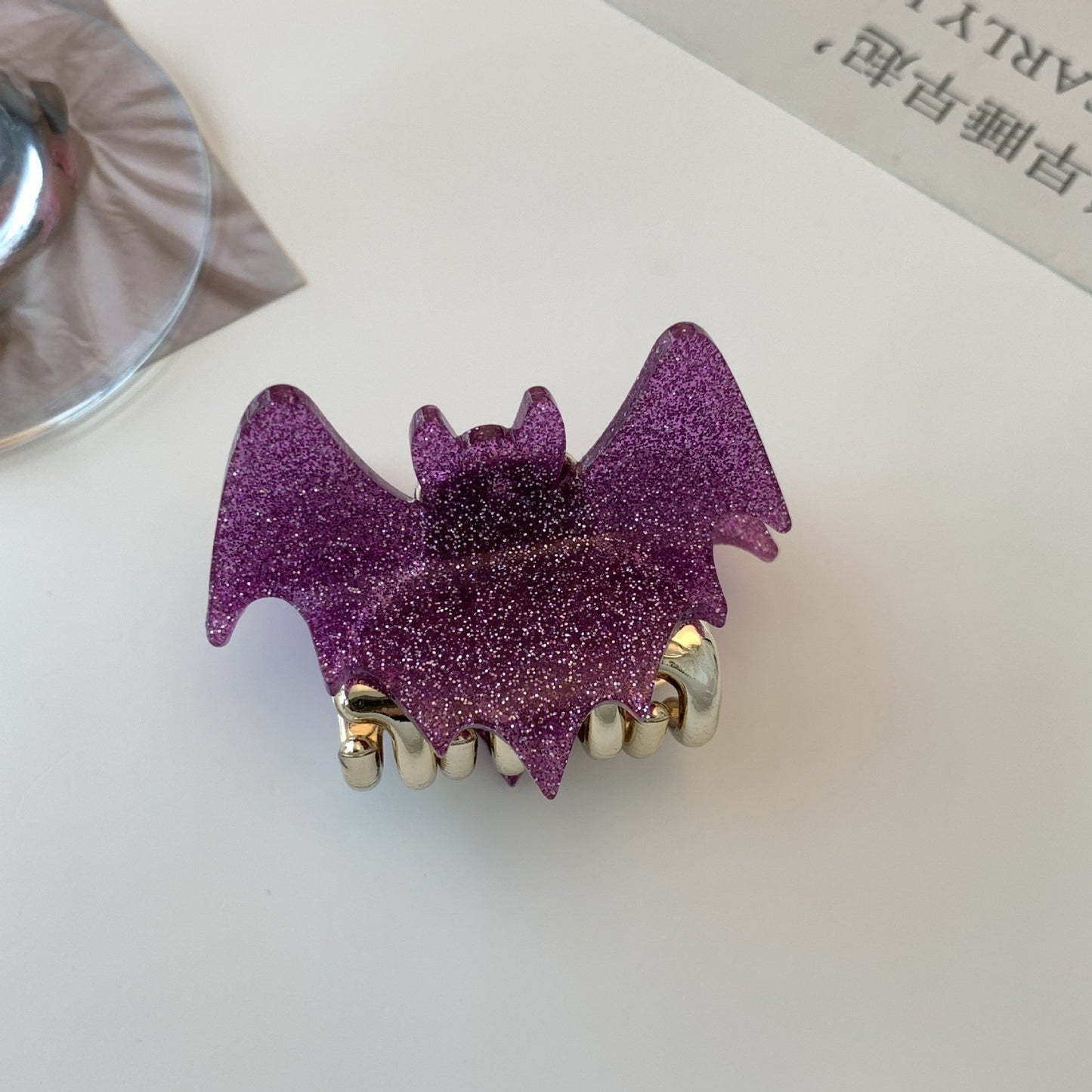 [1 PIECE] Sparkly Bat Mini Hair Claw