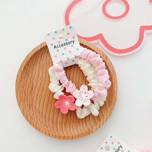 [2 PIECES] Sweet Flower Tulle Hair Ties