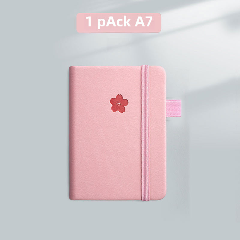 [1 PIECE] Hardcover A7 Pocket Journal with Strap and Pen Loop