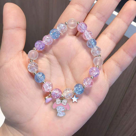 [1 PIECE] Pastels Glass Bead Bracelet with Charms