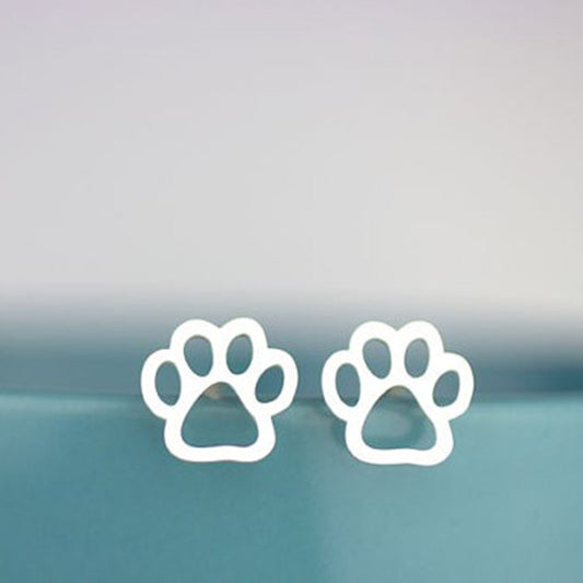 [1 PAIR] Paw Print Earrings