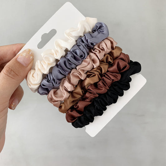 [5 PIECES] Satin Hair Tie Set