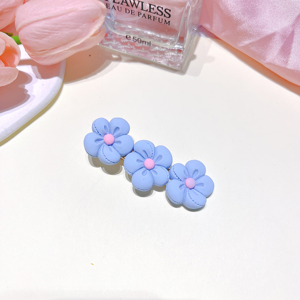 [2 PIECES] Colorful Resin Flower Hair Clips