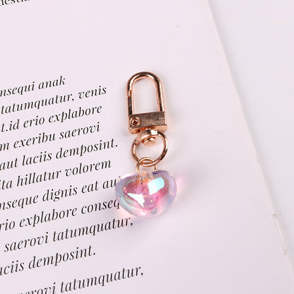 [1 PIECE] Colored Resin Heart Keychain/Bag Pendant