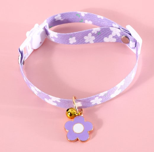 [1 PIECE] Cute Cotton Polyester Flower Pet Collar