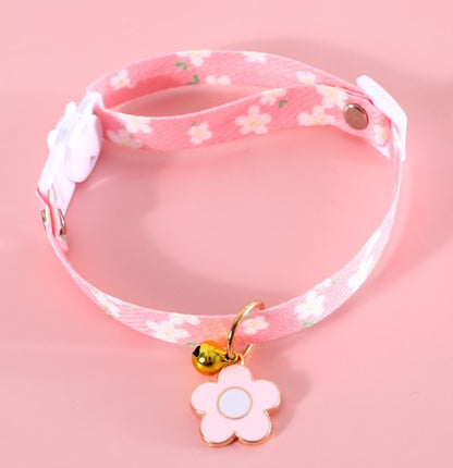 [1 PIECE] Cute Cotton Polyester Flower Pet Collar