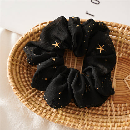 [1 PIECE] Gold Stars Scrunchie