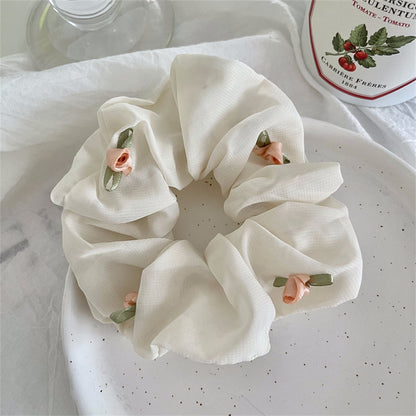 [1 PIECE] Silky Scrunchie with Roses